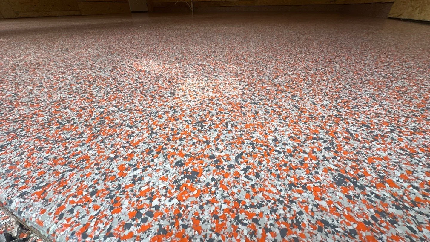 Orange Colored Garage Flake Colors Alpharetta Orange Colored Garage Flake Colors Alpharetta