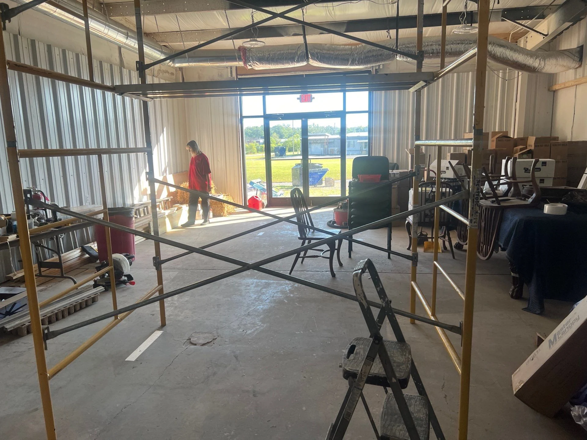 Epoxy Shop Floor Before