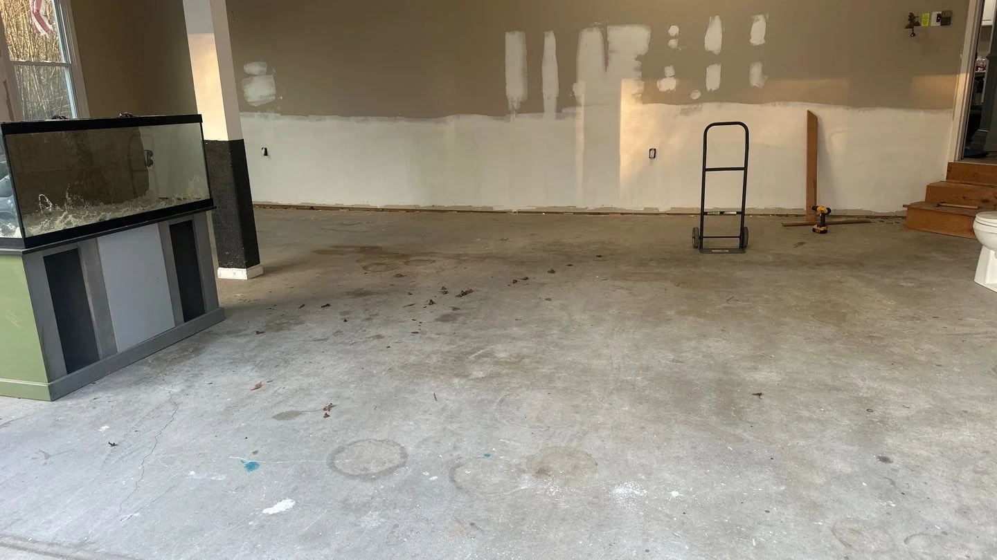 Dacula GA Garage Gets a Gravel Flake Floor! Dacula GA Garage Gets a Gravel Flake Floor!